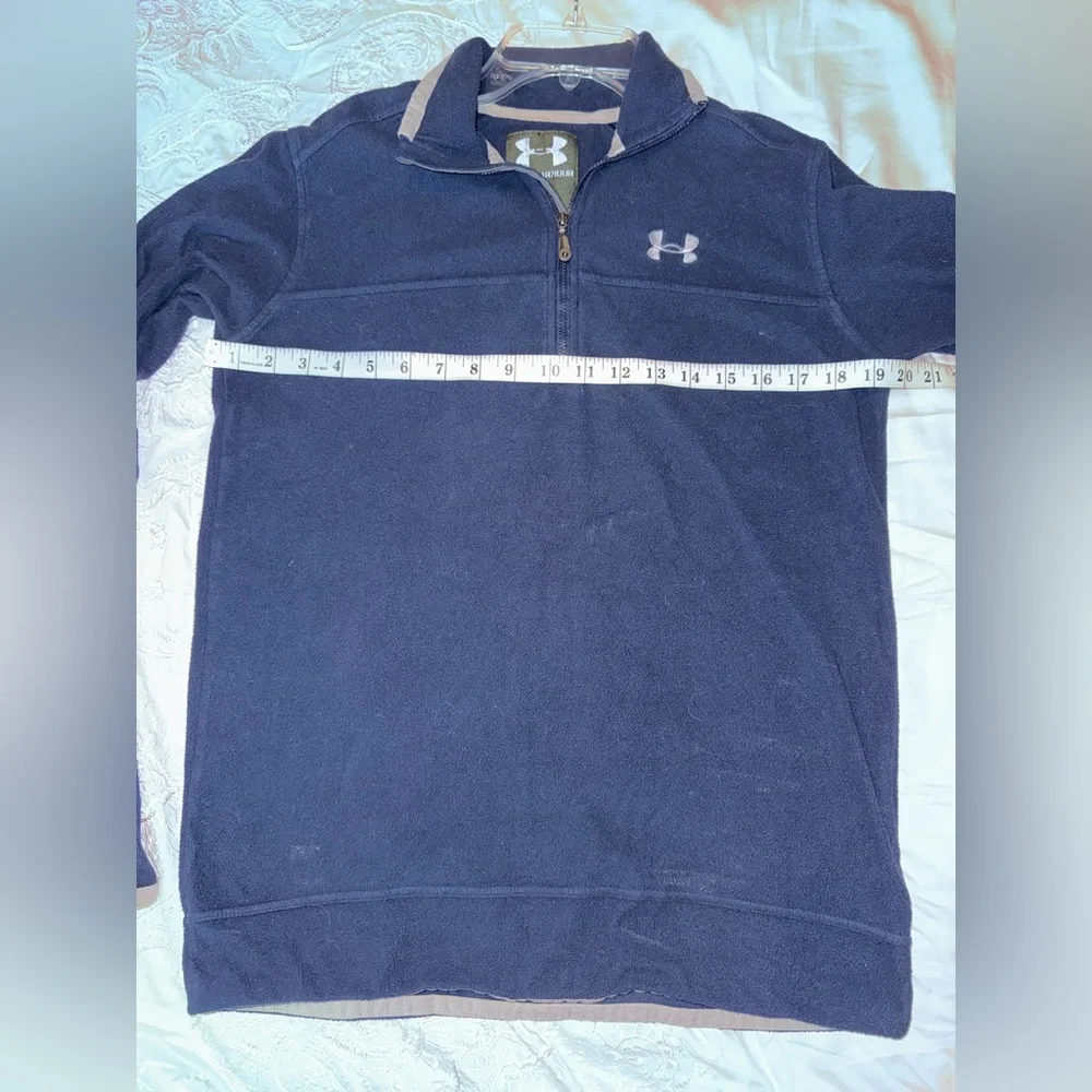 Under Armour Navy Blue Quarter Zip Performance Pullover Size S